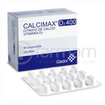 Calcimax D3 Comprimidos 400 mg x 30 (Calcio+Vitamina D3)