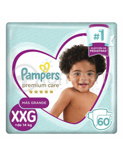 Pampers Bebe Premium Care Xxg x 60 Unidades