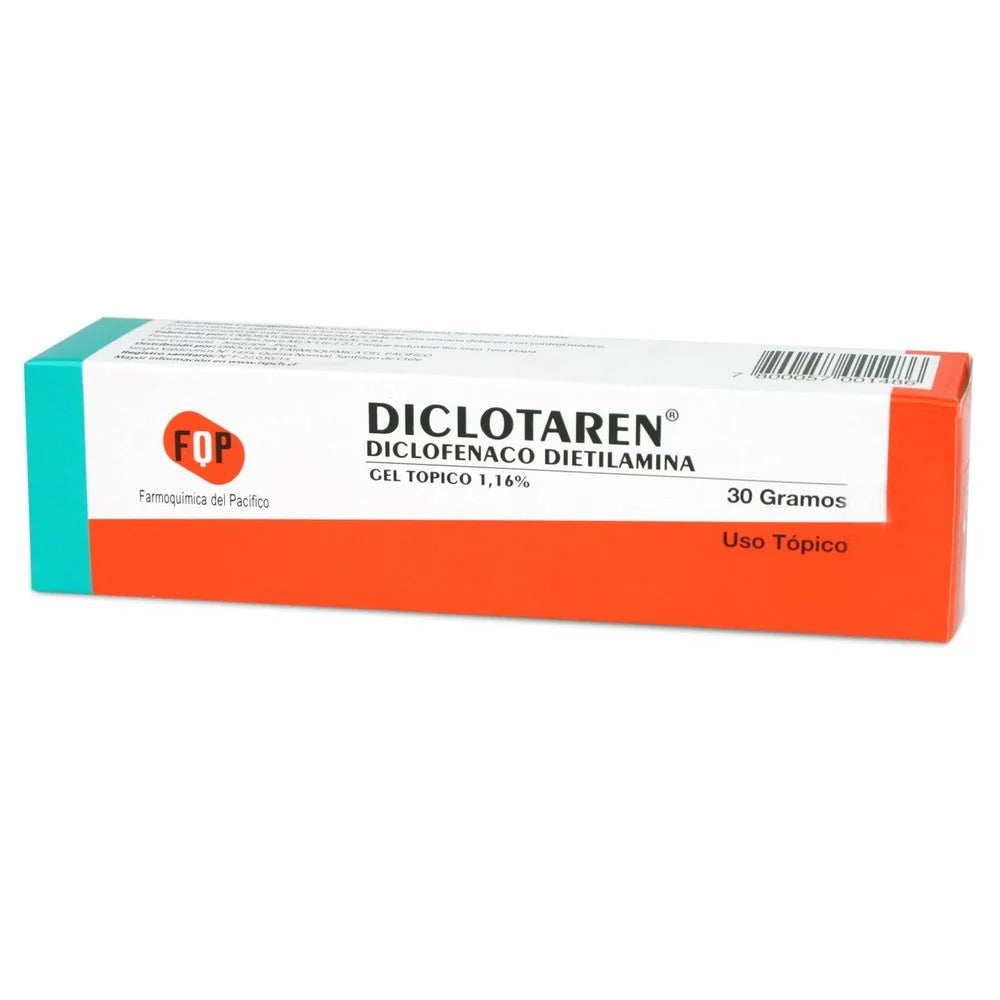 Diclotaren Gel 1,16% x 30 Gr (Diclofenaco)