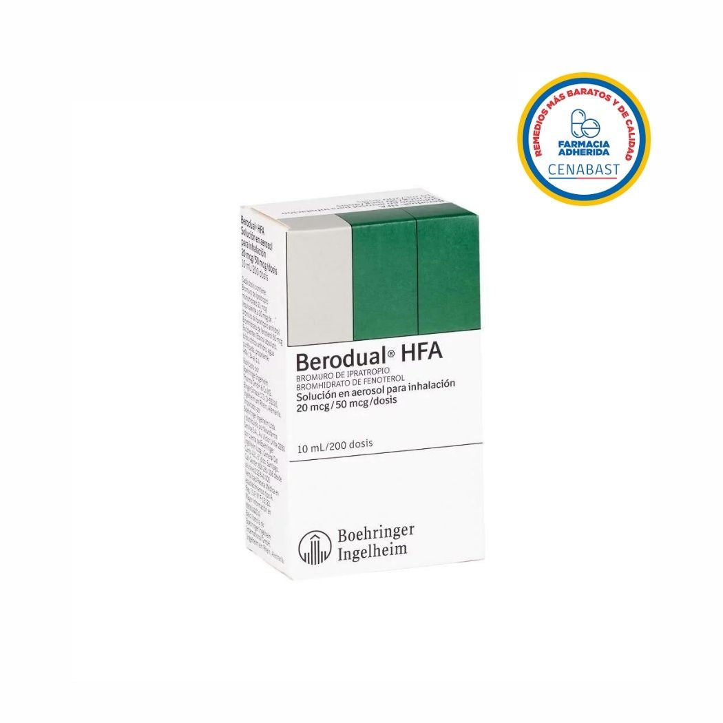 Berodual Hfa Inh 10 ml x 200 Dss (Fenoterol/Ipratropio)
