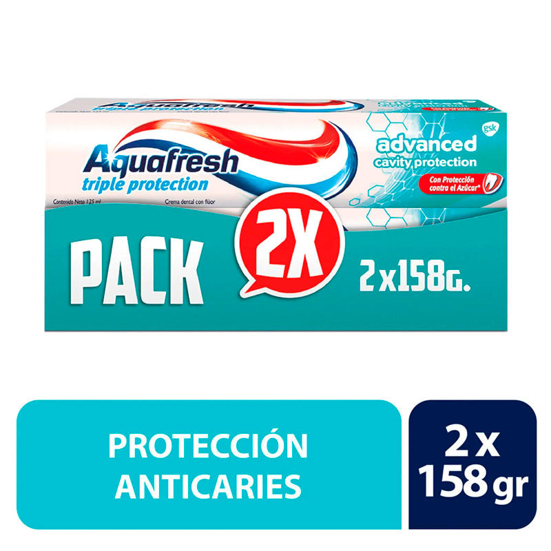 Aquafresh Whitening 158 Gr x 2 Pack