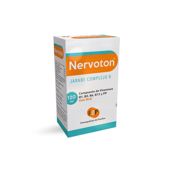 Nervoton Jarabe x 120 ml (Vitamina B1+Vitamina B2+Vitamina B6+ Vitamina B12)