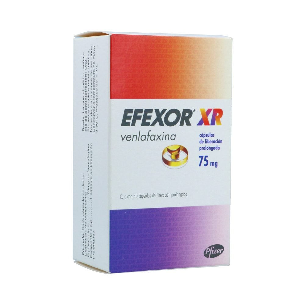 Efexor-Xr Cápsulas 75,0 mg x 30 (Venlafaxina)