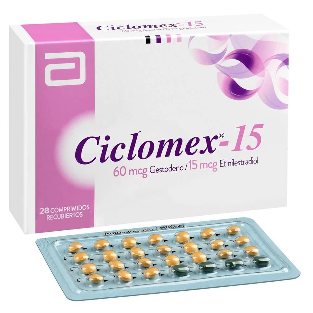 Ciclomex-15 Comprimidos x 28 (Gestodeno/Etinilestradiol)