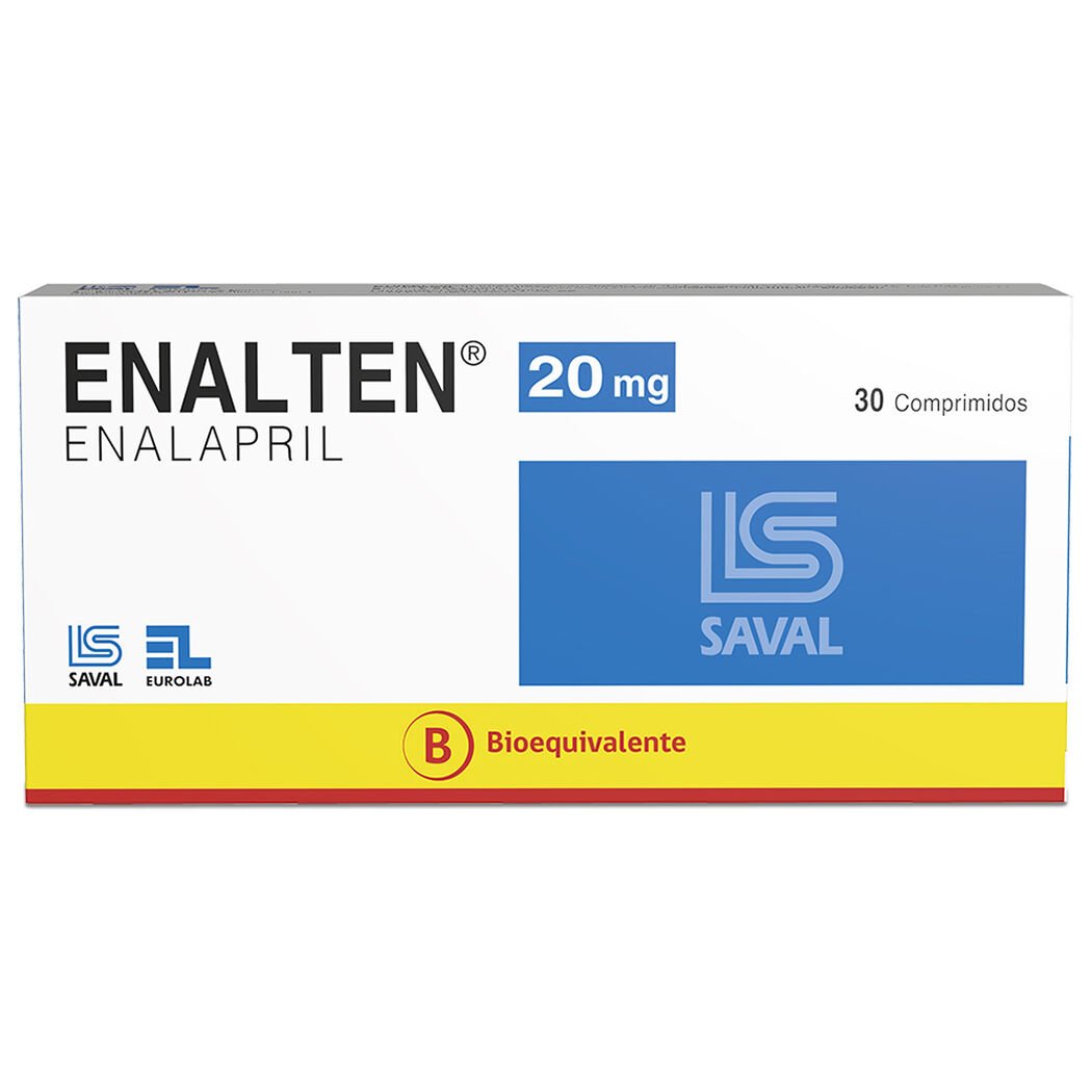 Enalten Comprimidos 20 mg x 30 (Enalapril)