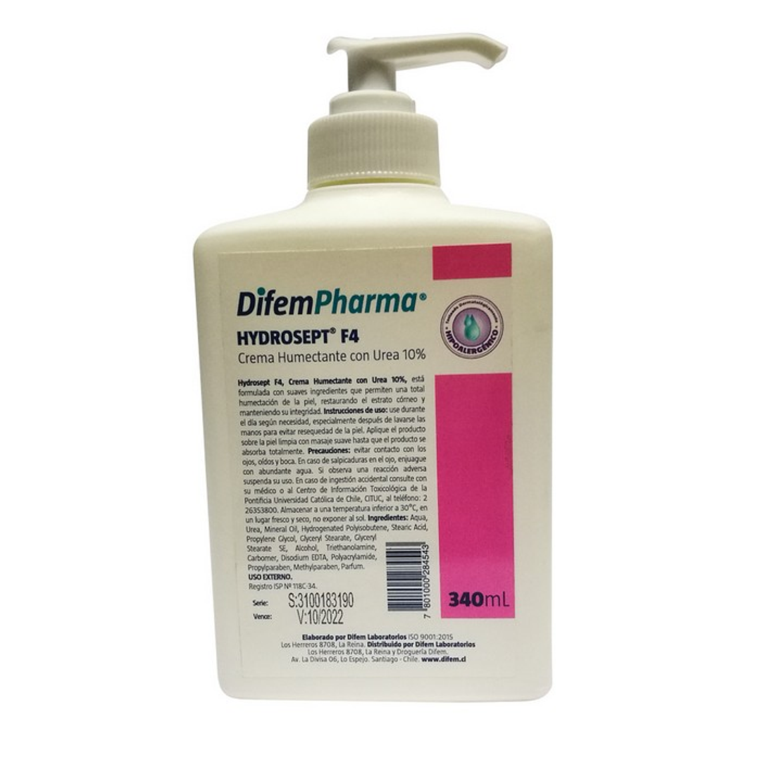 Crema Humectante Ph 5,5 x 340 ml Difem Care