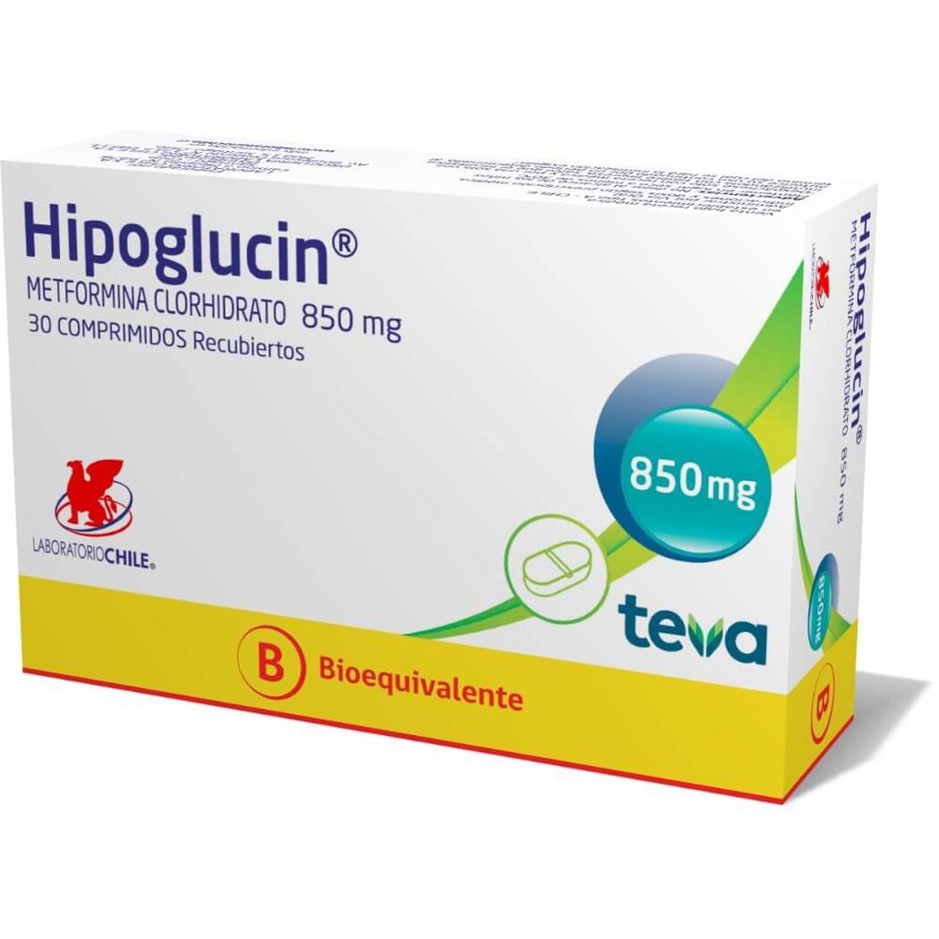 Hipoglucin Comprimidos 850 mg x 30 (Metformina)