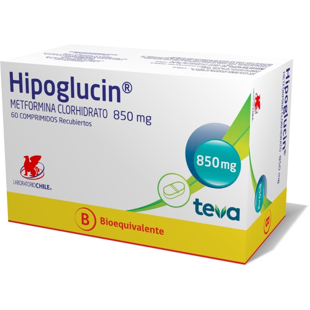 Hipoglucin Comprimidos 850 mg x 60 (Metformina)