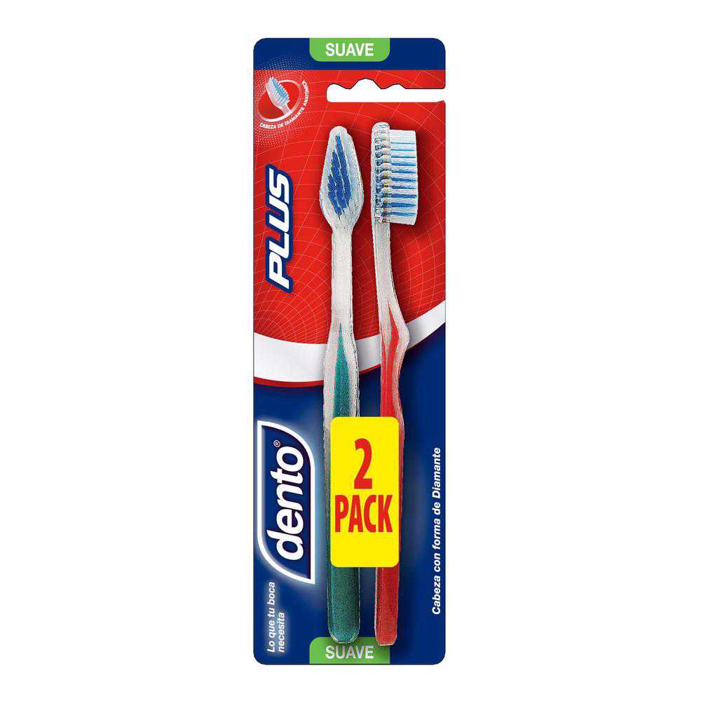 Dento Plus Suave Cep Dental x 2 Unidades (Cepillos Dentales Adulto)