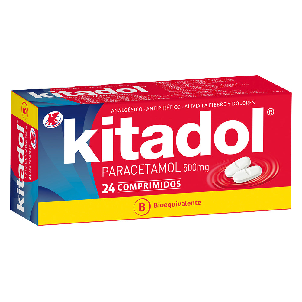 Kitadol Comprimidos 500 mg x 24 (Paracetamol)