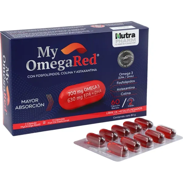My Omegared Cápsulas 700 mg/630 Epa + Dha x 60 Nutrapharm