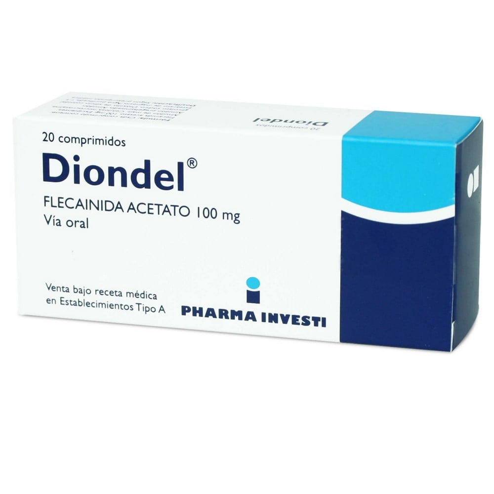 Diondel Comprimidos 100 mg x 20 (Flecainida)