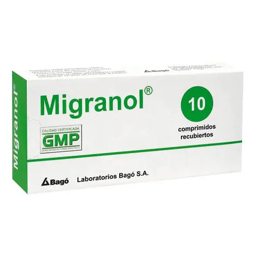 Migranol Comprimidos x 10 (Metamizol/Cafeina/Ergotamina)