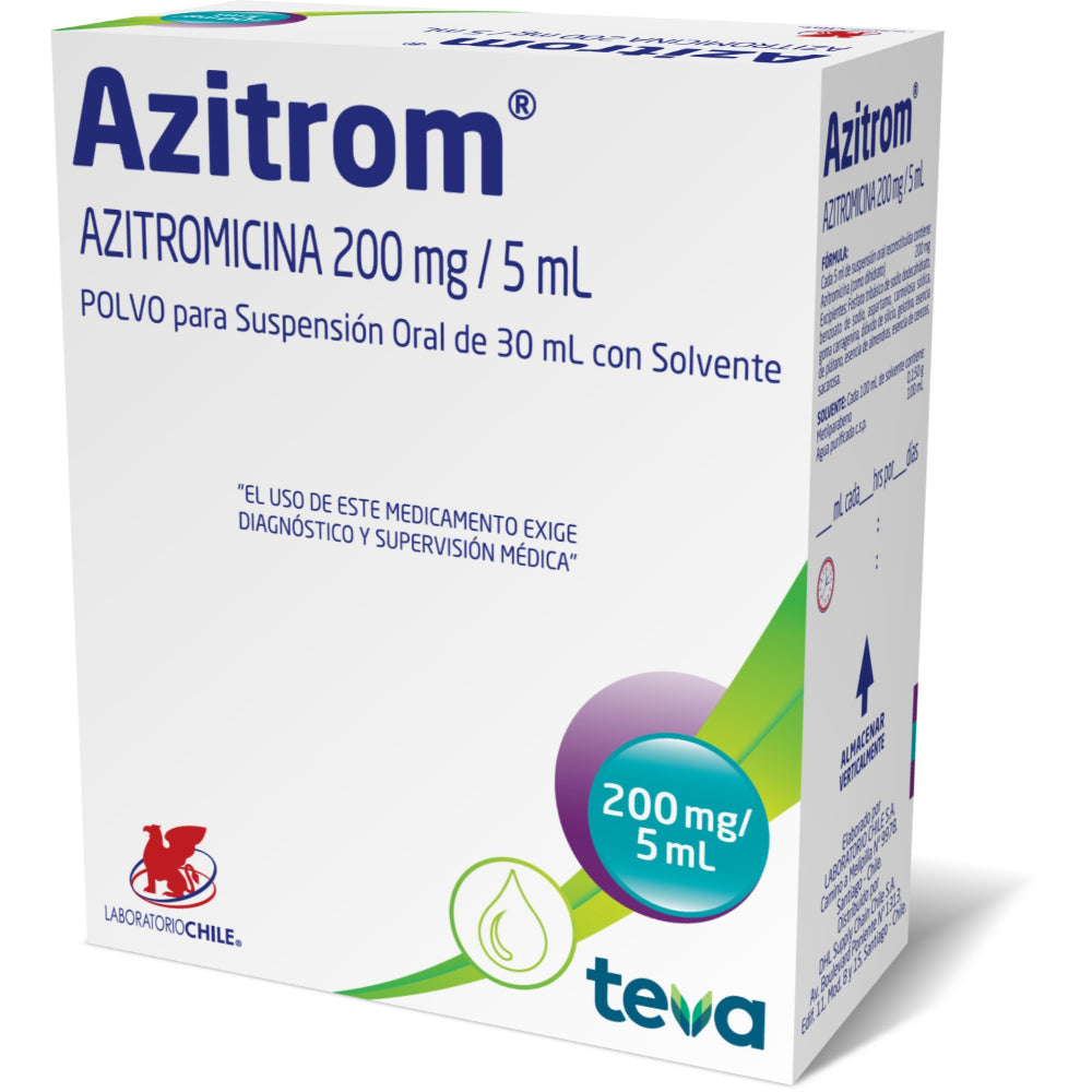 Azitrom Sus 200 mg x 30 ml (Azitromicina)