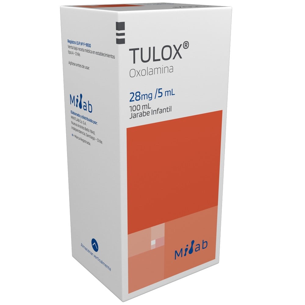 Tulox Ped Jarabe 28mg/5 ml x 100 (Oxolamina)