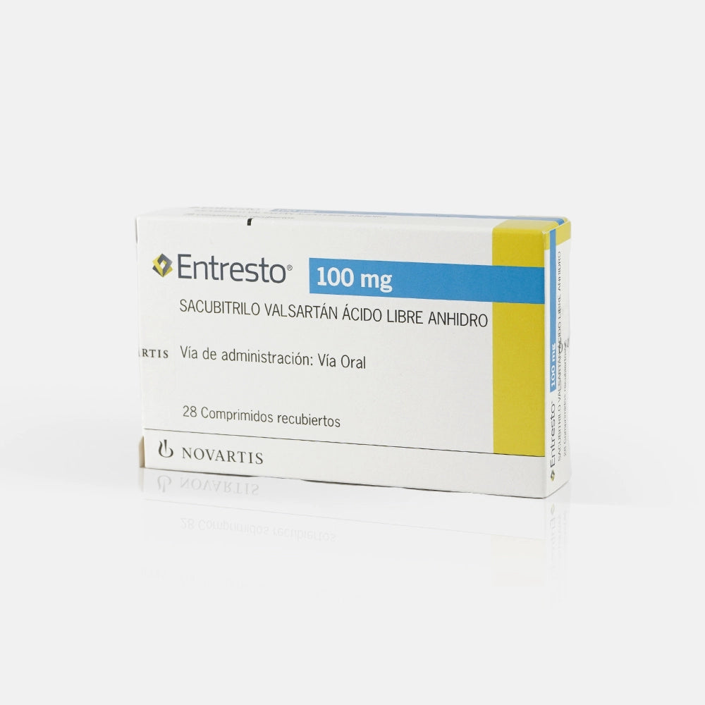 Entresto Fct Cápsulas 100 mg Dup x 28 (Valsartan Sacubitrilo)