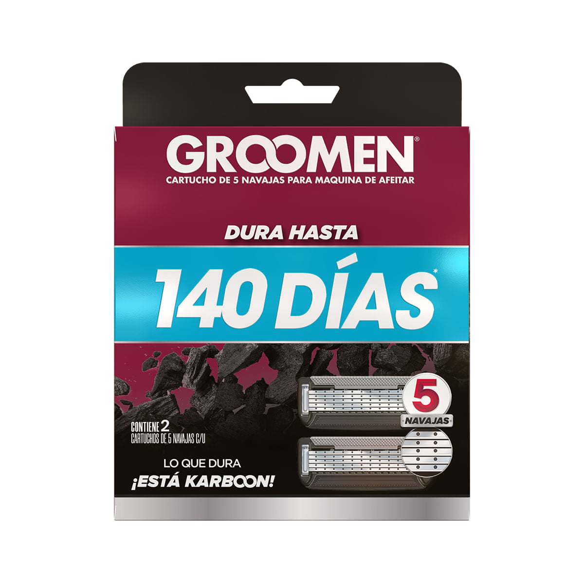 Groomen 500 Maquina Afeitar + 2 Cartuchos (Depilacion Afeitado Y Maquinas)