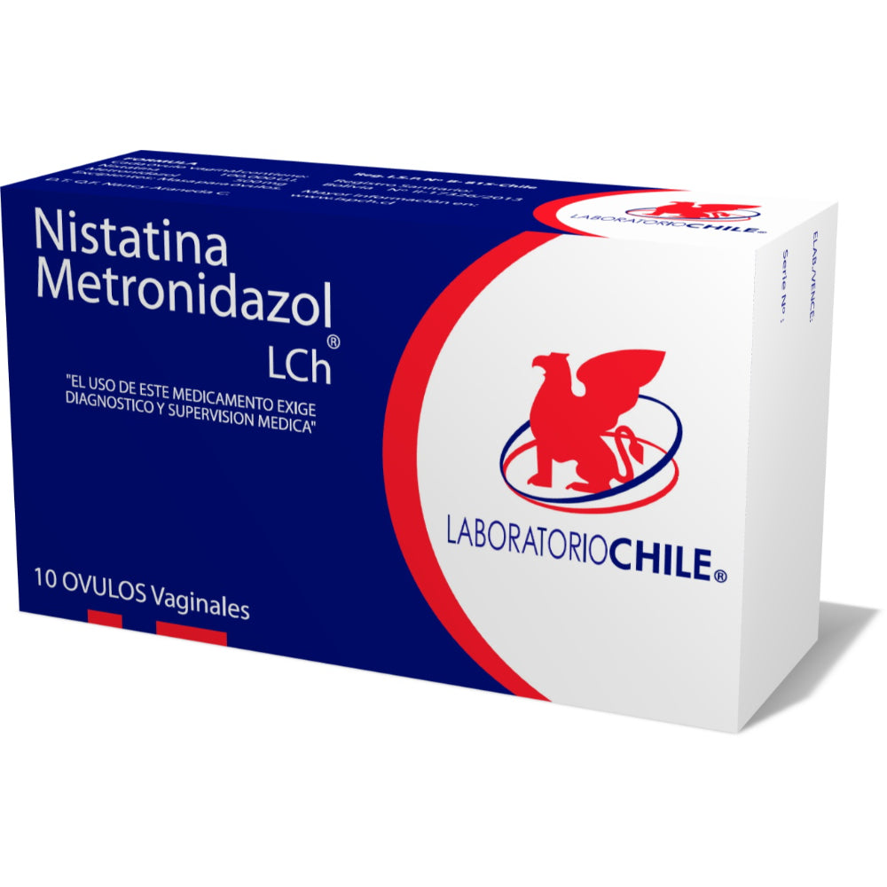 Nistatina Metro Ovu x 10 Chile (Nistatina/Metronidazol)