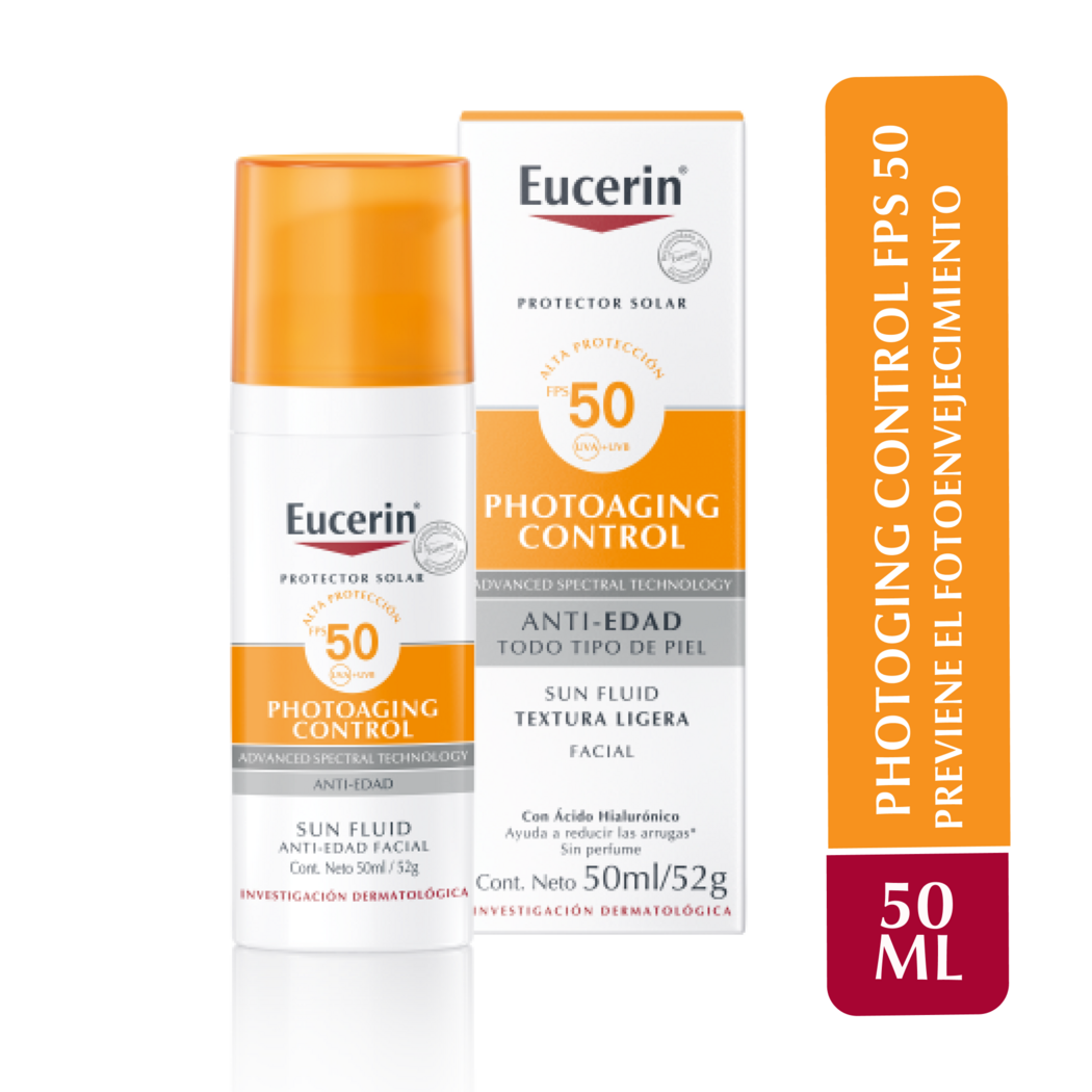 Eucerin Sun Fps 50 Face Fluido Antiedad x 50 ml