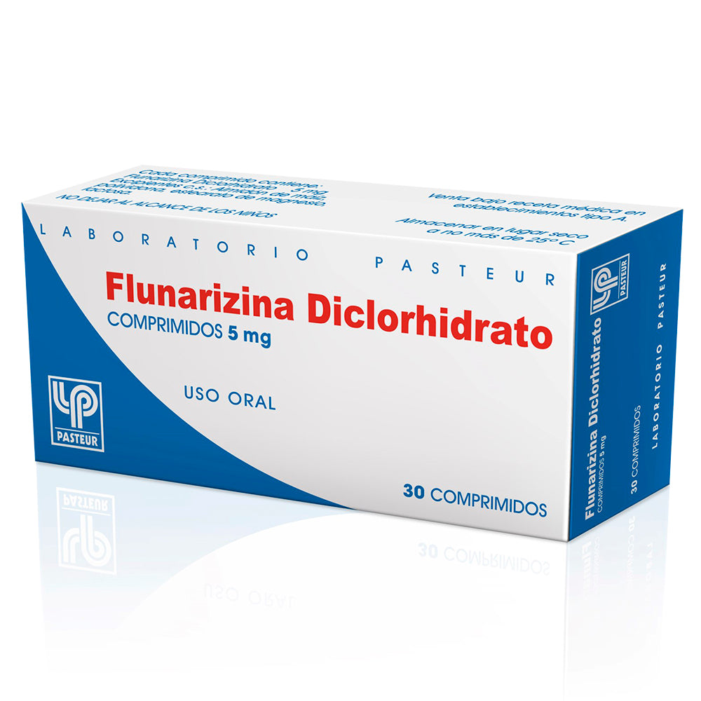 Flunarizina Comprimidos 5 mg x 30 Past