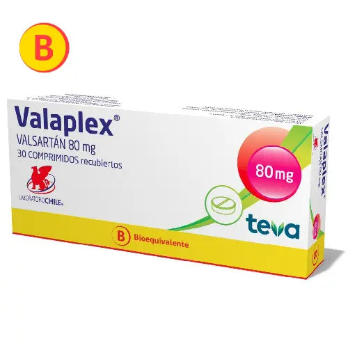 Valaplex Comprimidos 80 mg x 30 (Valsartan)