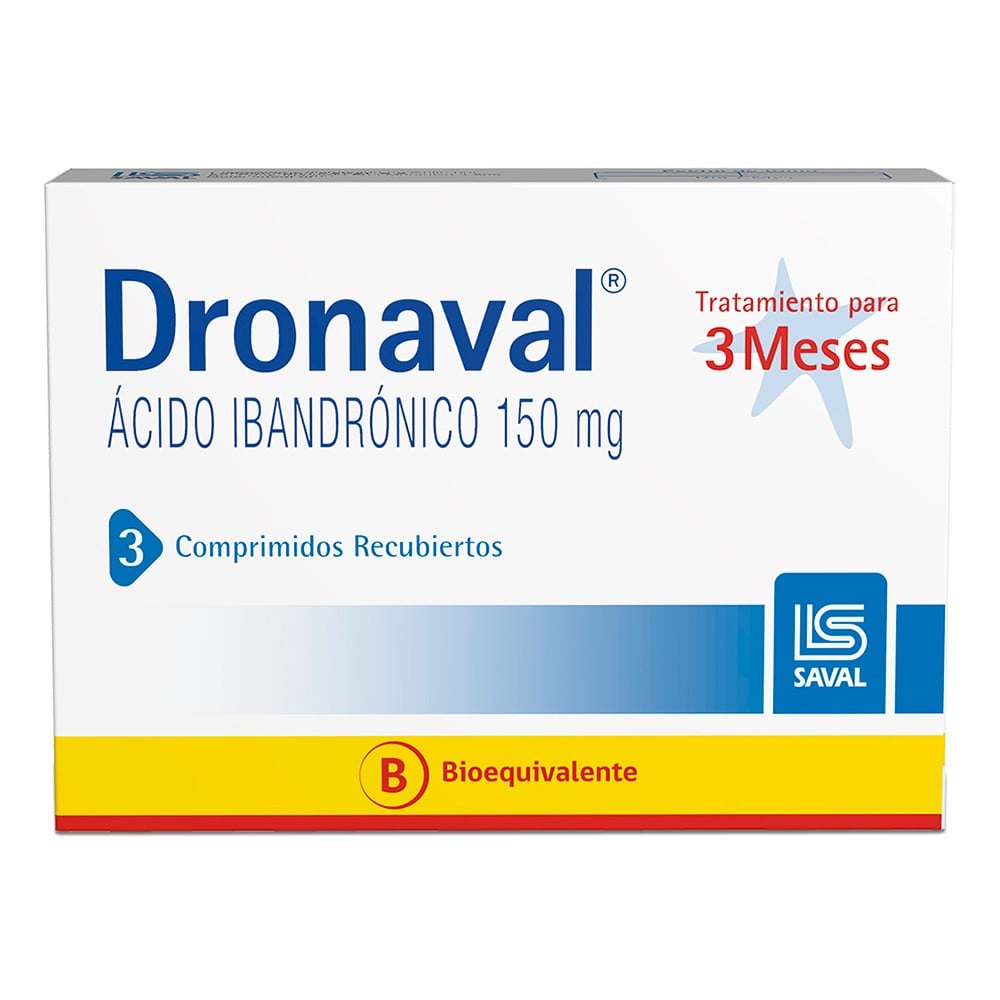 Dronaval Comprimidos 150 mg x 3 (Acido Ibandronico)