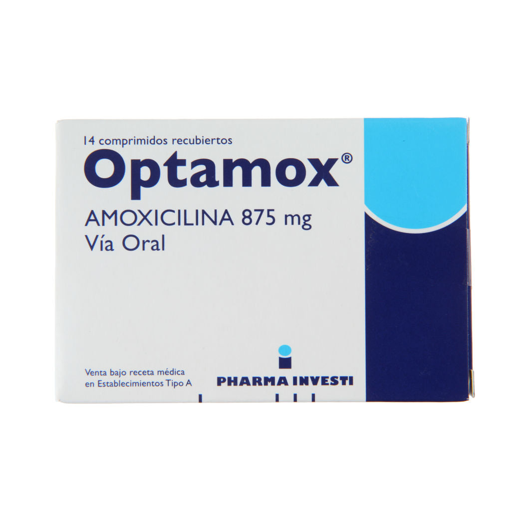 Optamox Comprimidos 875 mg x 14 (Amoxicilina)