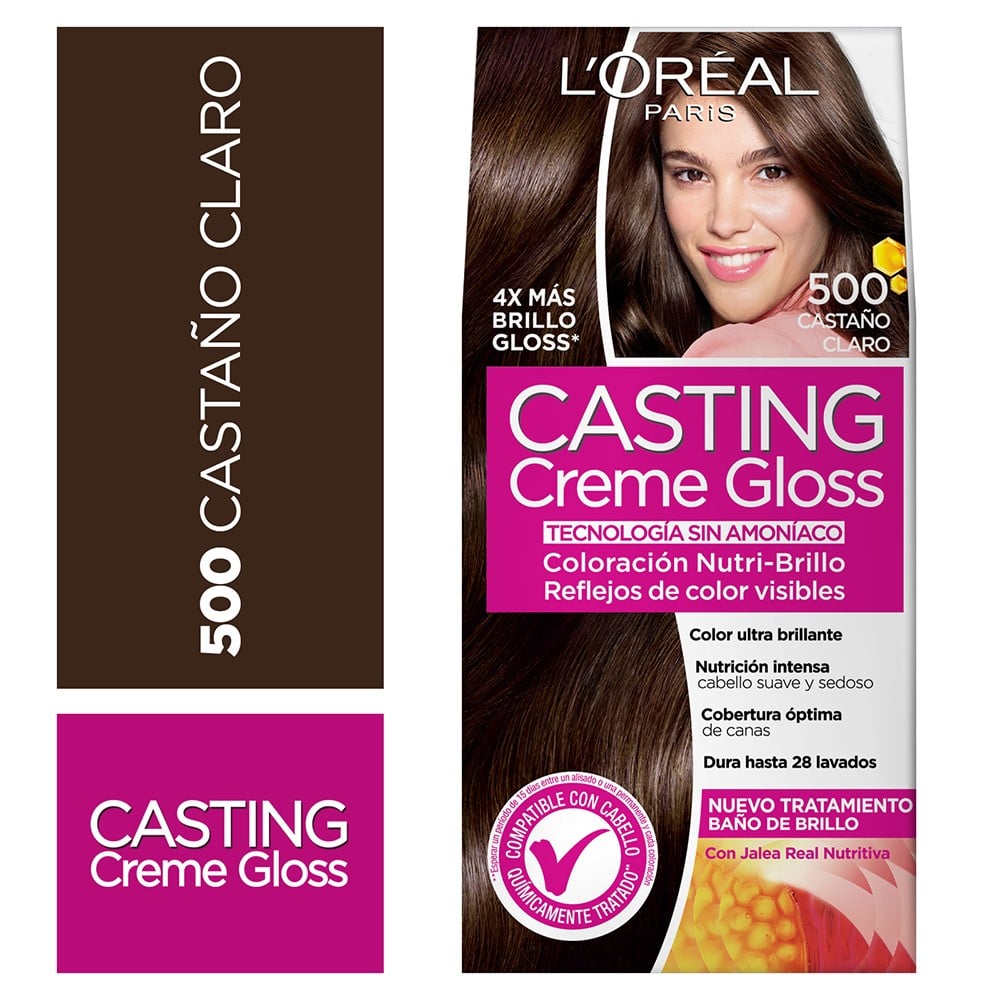 Casting Creme Gloss Casta Claro Jalea Real N 500 (Coloracion)