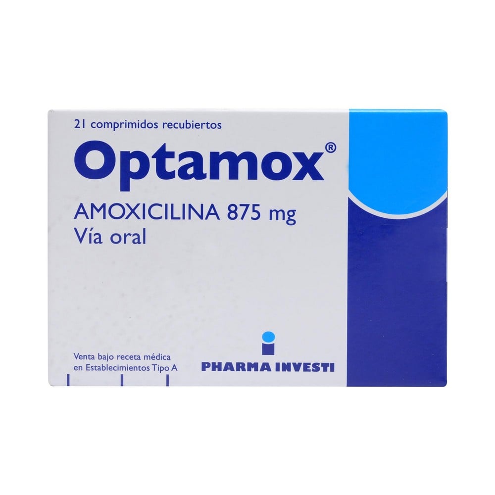 Optamox Comprimidos 875 mg x 21 (Amoxicilina)