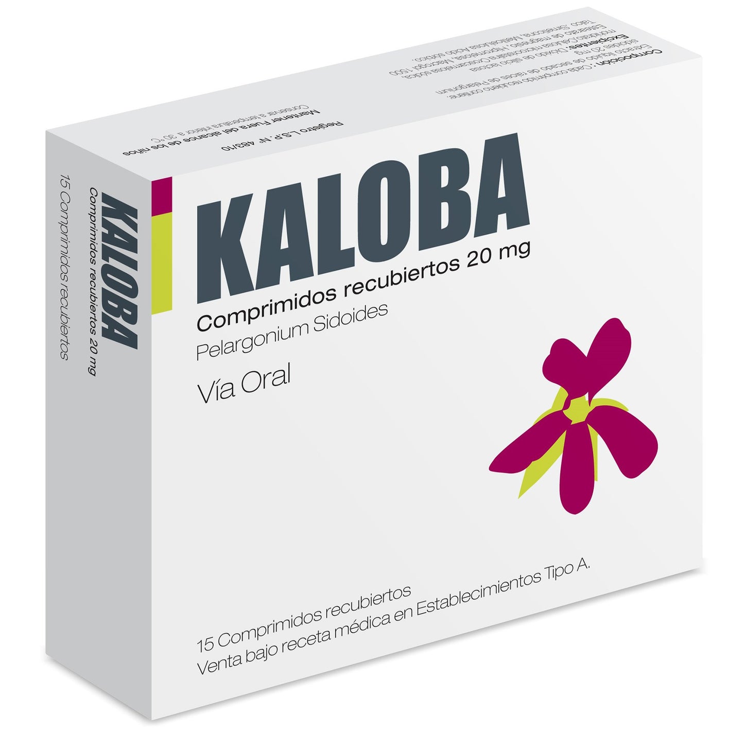 Kaloba Comprimidos 20 mg x 15 (Pelargonium Sidoides Dc)