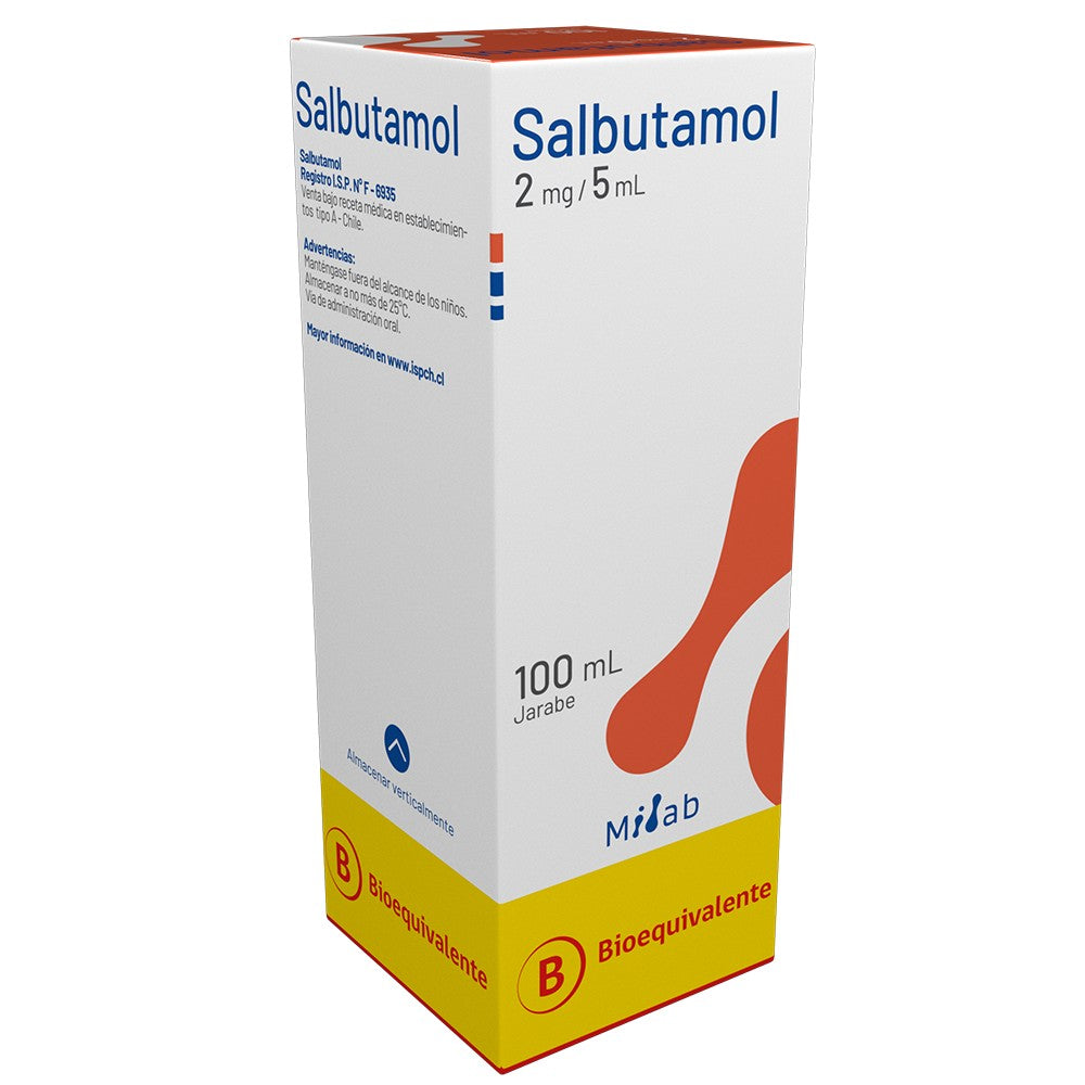 Salbutamol Jarabe 2mg / 5ml x 100 ml Mint