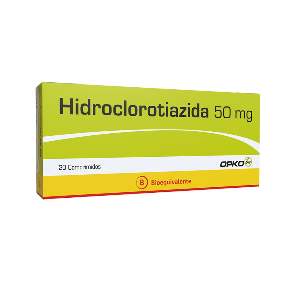 Hidroclorotiazida Comprimidos 50 mg x 20 Opko