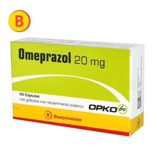 Omeprazol Cápsulas 20 mg x 60 Opko