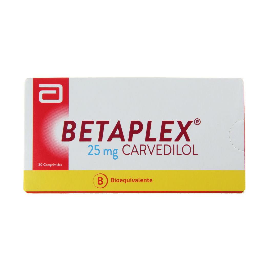 Betaplex Comprimidos 25 mg x 30 (Carvedilol)