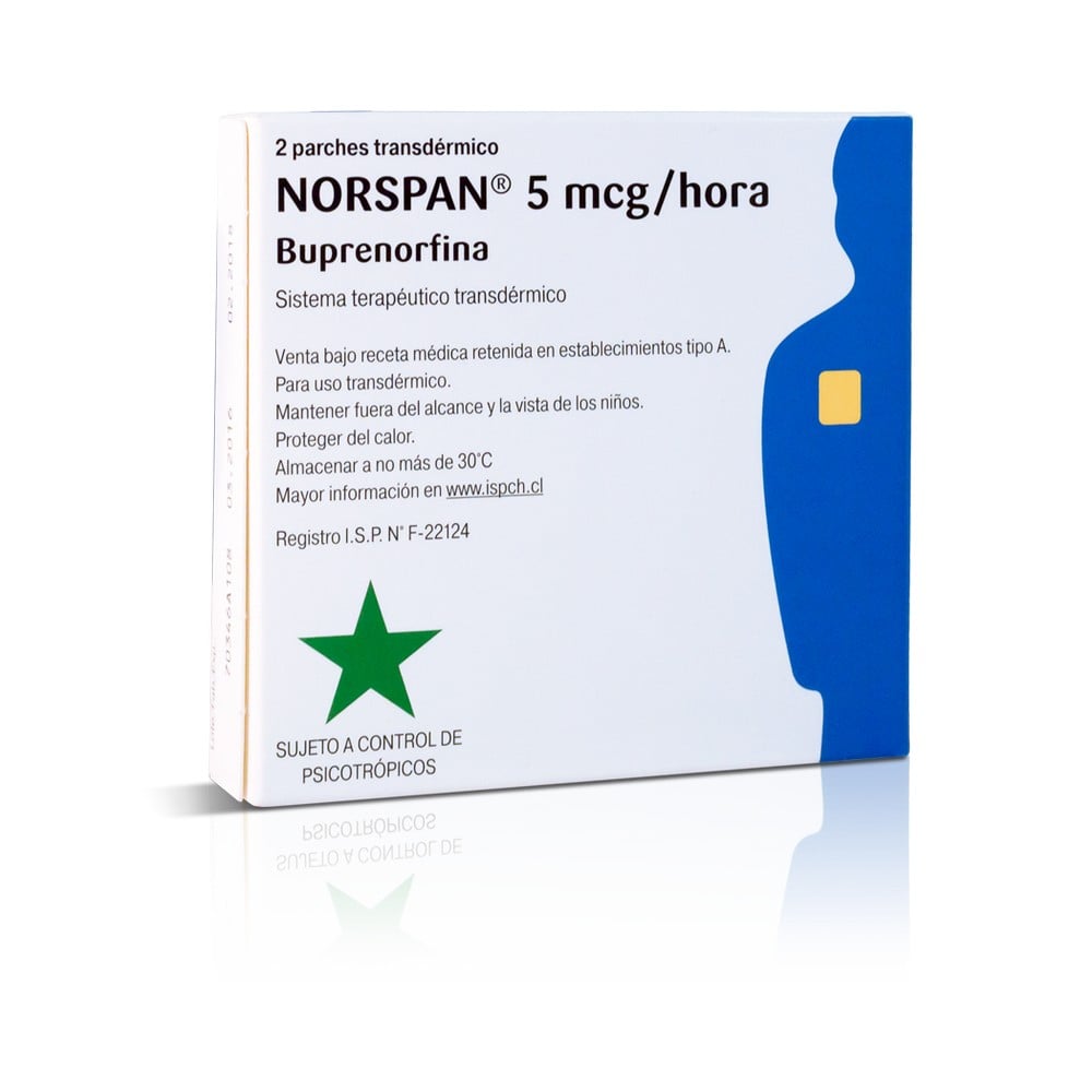Norspan 5 mcg x 2 Parche (Buprenorfina)