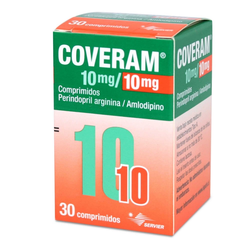 Coveram Comprimidos 5/5 mg x 30 (Perindopril/Amlodipino)