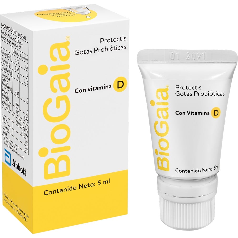 Biogaia D Gotas x 5 ml (Lactobacillus Reuteri Dsm + Vit D3)