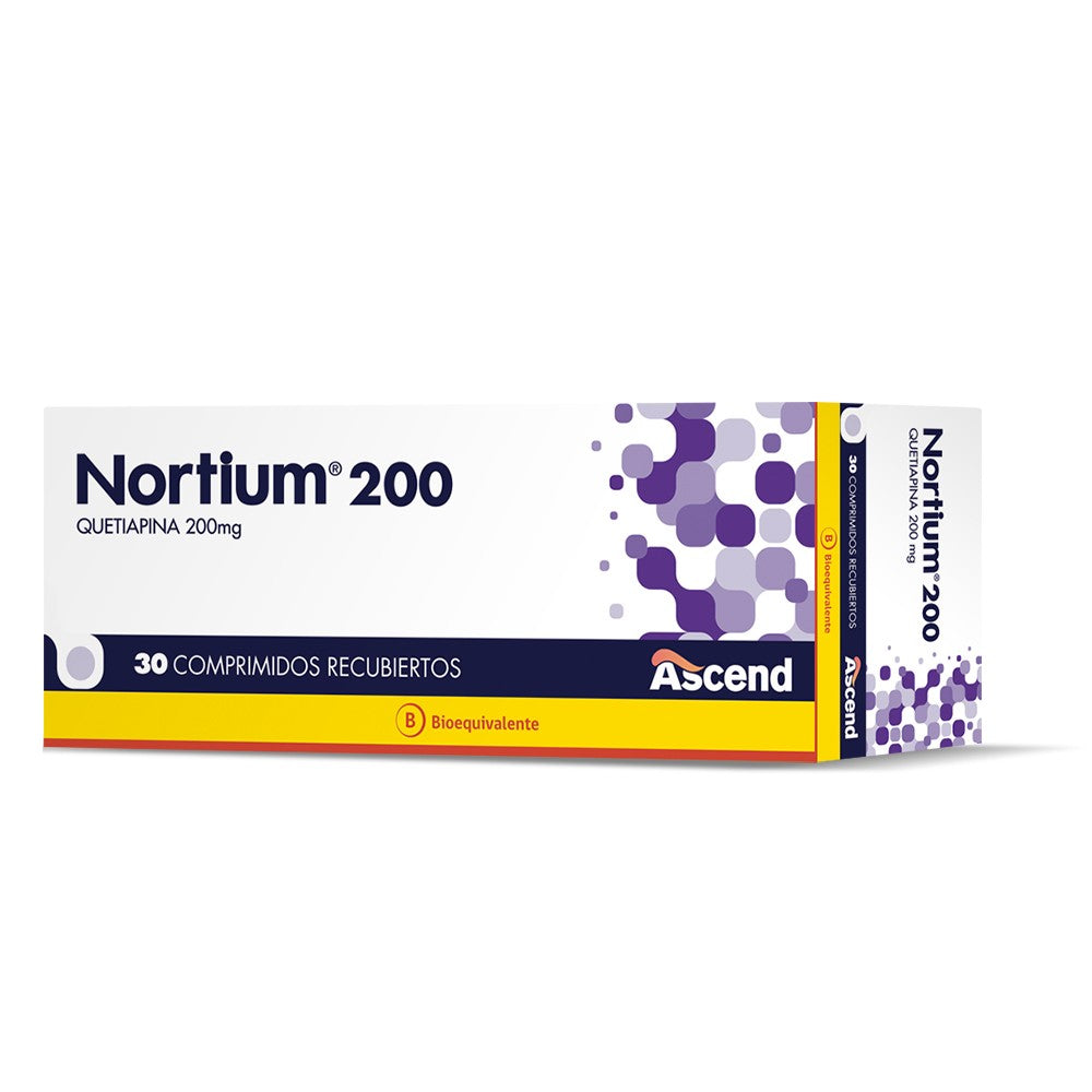 Nortium Comprimidos 200 mg x 30 (Quetiapina)
