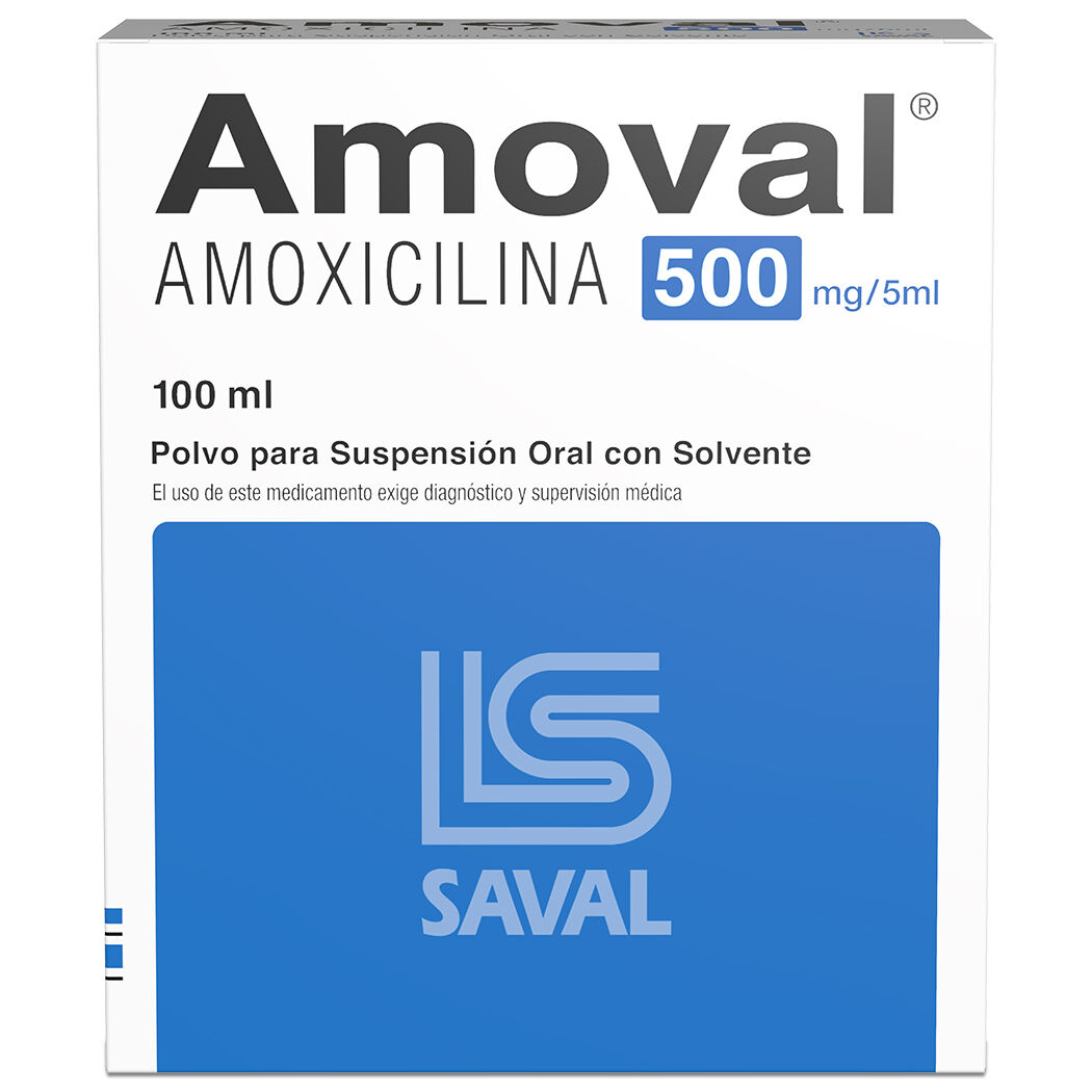 Amoval Sus 500 mg x 100 ml (Amoxicilina)