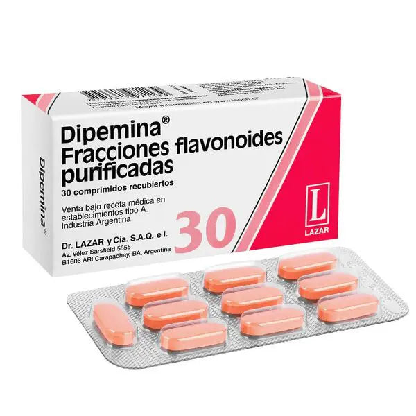 Dipemina Comprimidos 500 mg x 30 (Diosmina/Hesperidina)
