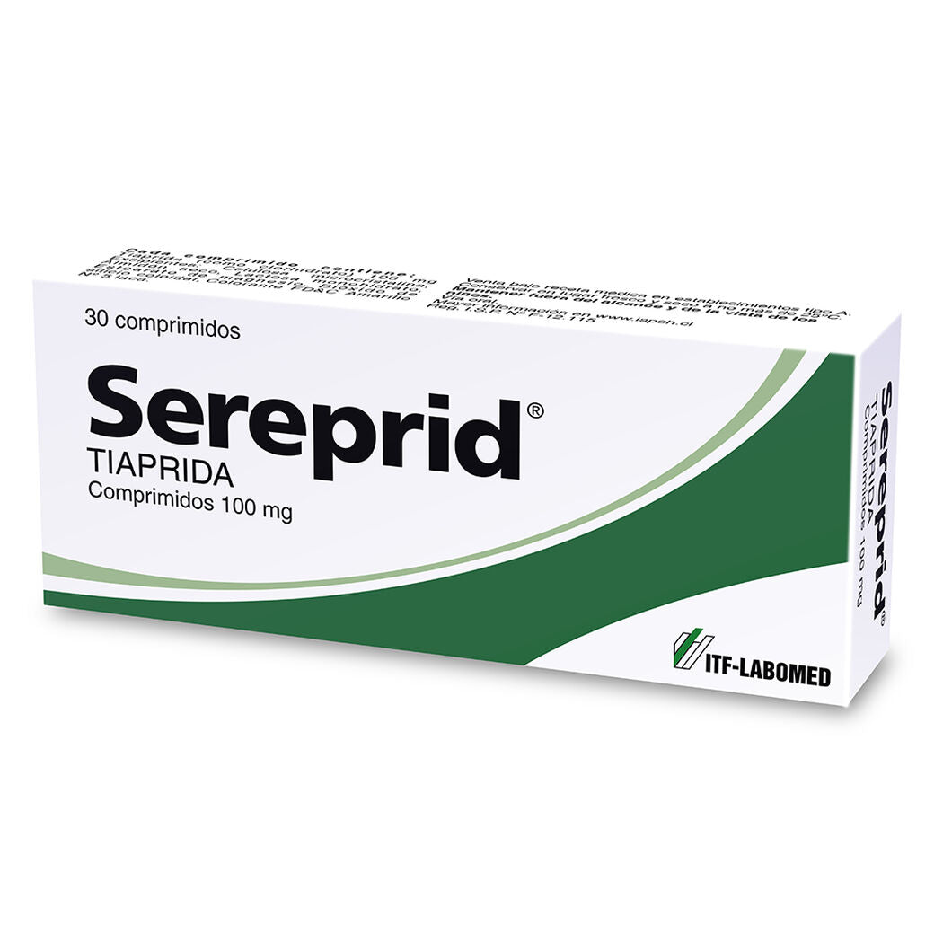 Sereprid Comprimidos 100 mg x 30 (Tiaprida)