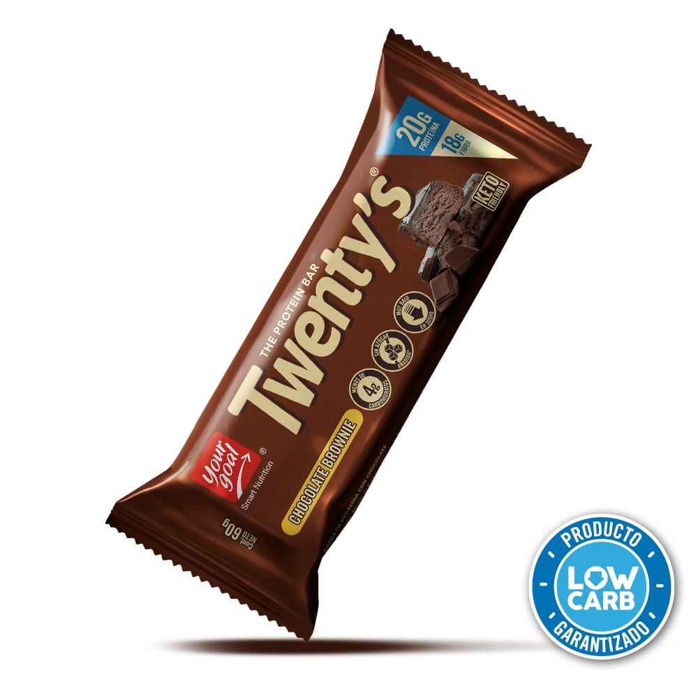 Twentys Barra De Proteina Chocolate Brownie x 12 Unidades x 60 Gr