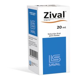 Zival Gotas 5mg/ml x 20 ml (Levocetirizina)