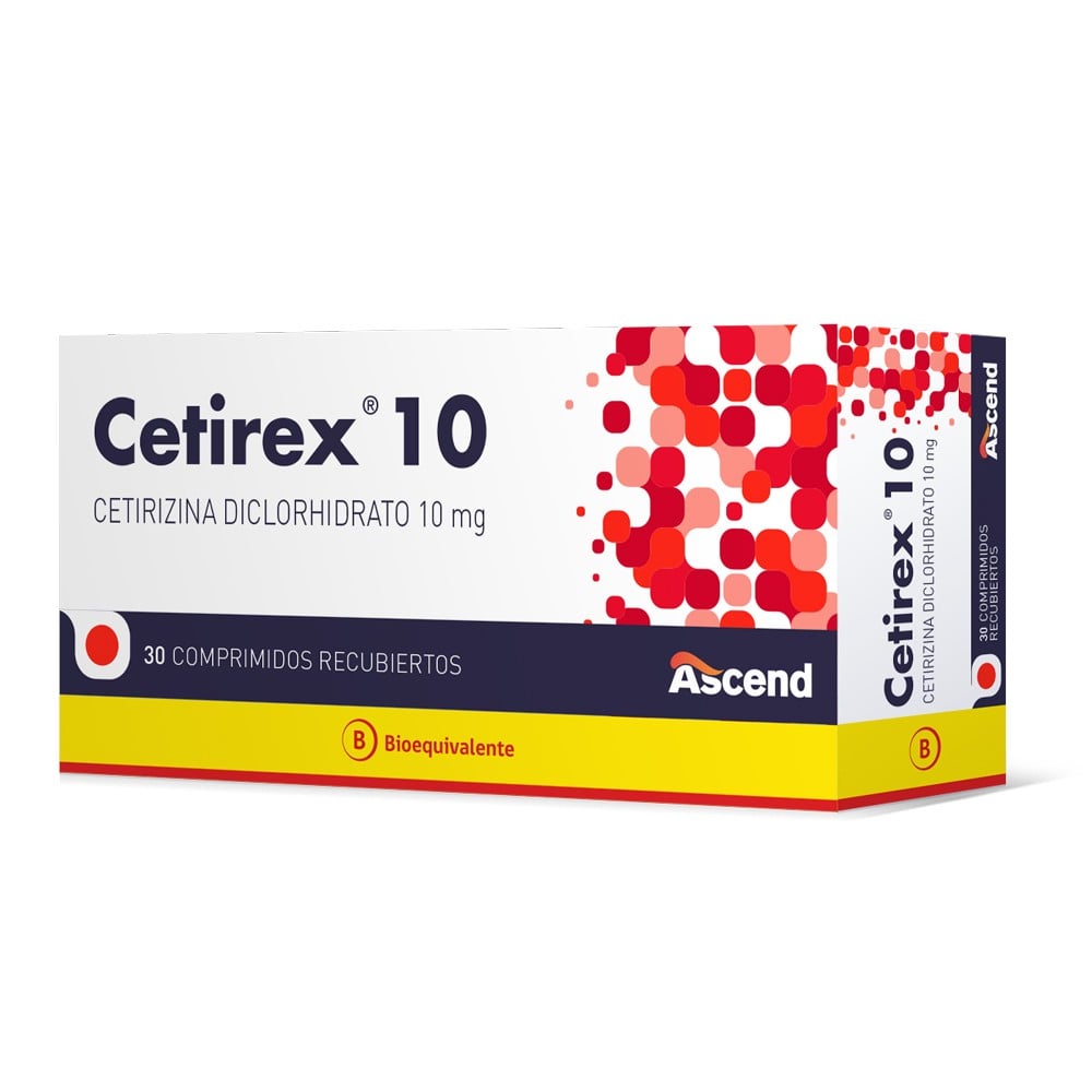 Cetirex Comprimidos 10 mg x 30 (Cetirizina)