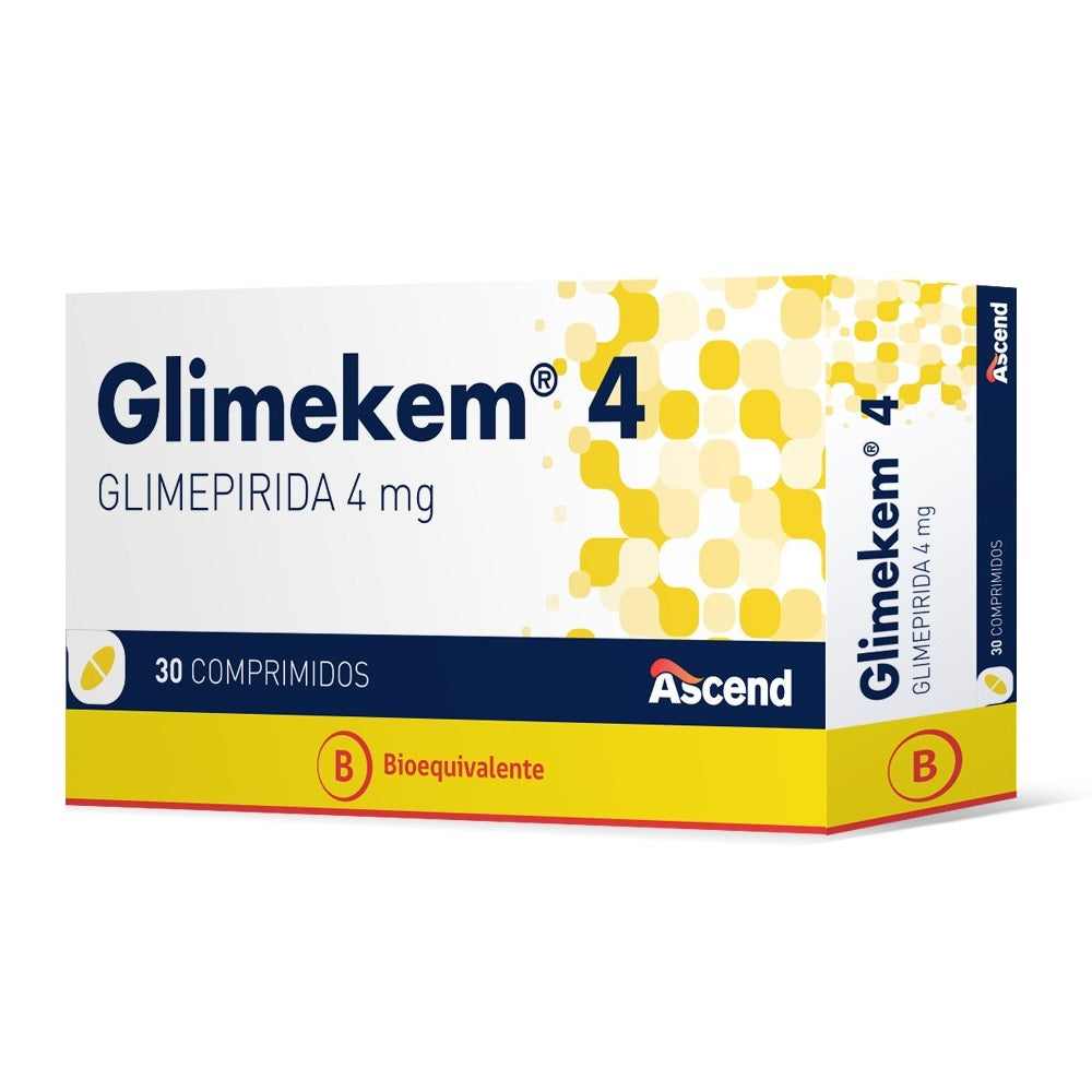 Glimekem Comprimidos 4 mg x 30 (Glimepirida)
