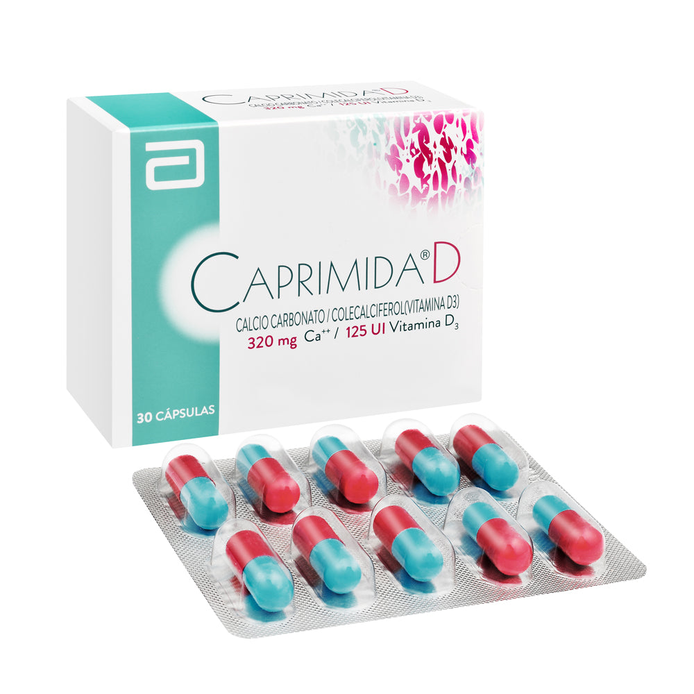 Caprimida-D Cápsulas x 30 (Calcio+Vitamina D3)
