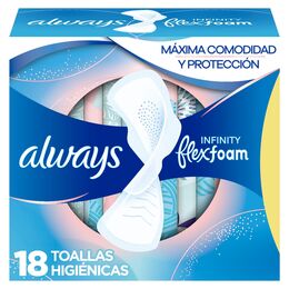 Always Toalla Infinity Flex Foam Ultra Absorbente x 16 Unidades