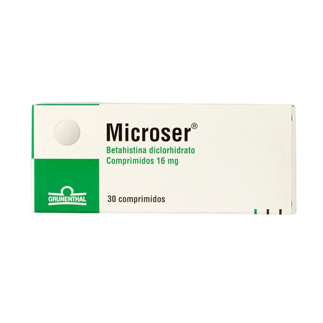 Microser Comprimidos 16 mg x 30 (Betahistina)