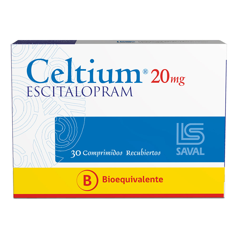 Celtium Comprimidos 20 mg x 30 (Escitalopram)