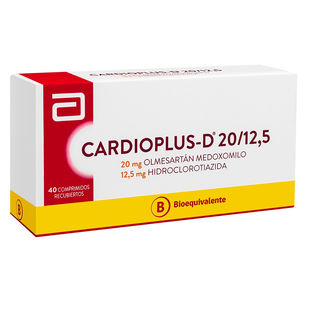 Cardioplus-D Comprimidos 20/12,5 mg x 40 (Olmesartan/Hidroclortiazida)